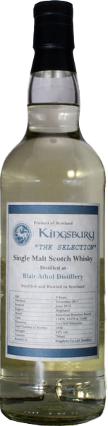 キングスバリー ブレア アソール 3年 2011 - ウイスキーの日
