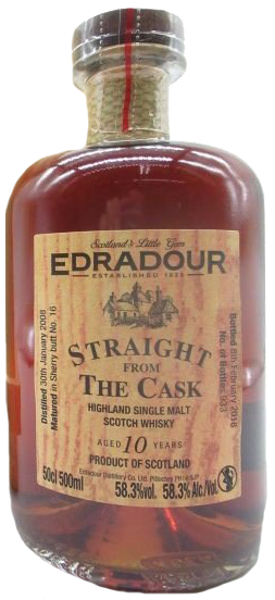 エドラダワー ストレートフロムザカスク シェリー・フィニッシュ 10年 - ウイスキーの日
