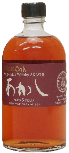 あかし シングルモルト　赤ワイン樽　５年 - ウイスキーの日